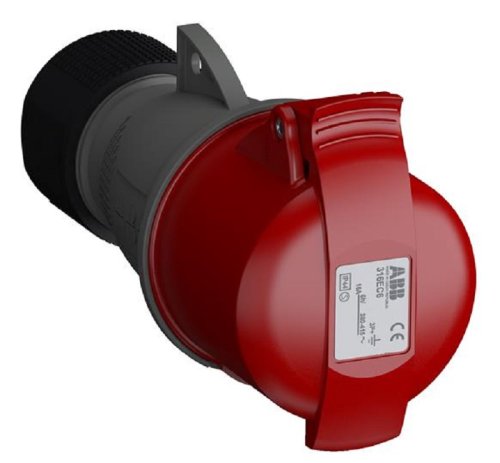 Розетка кабельная переносная ABB Easy-Safe 416EC6 16А 3P+PE+N 400В IP44 красный картинка 
